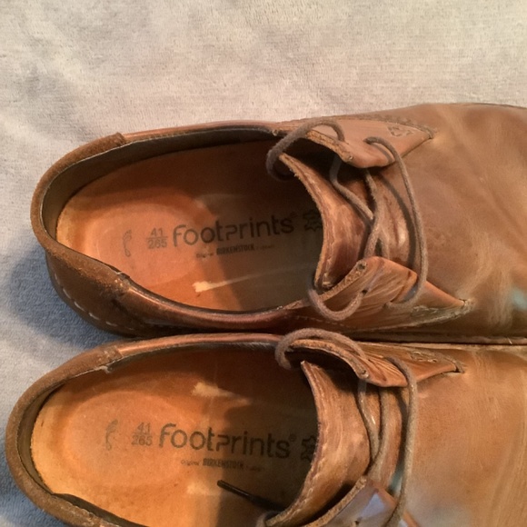 Birkenstock Men’s Brown Leather Tie Loafers Shoes Size 8 US main image 5